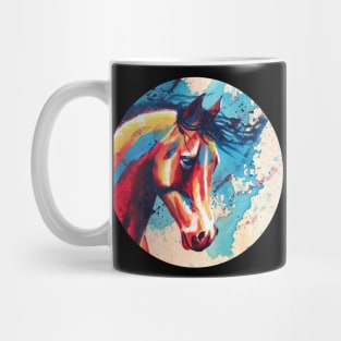 Horse Portrait Acrylic Painting Mug